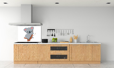 Crédence de cuisine en verre Koala dans un arbre