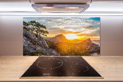 Crédence en verre Coucher de soleil