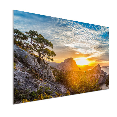 Crédence en verre Coucher de soleil