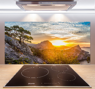 Crédence en verre Coucher de soleil