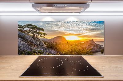 Crédence en verre Coucher de soleil