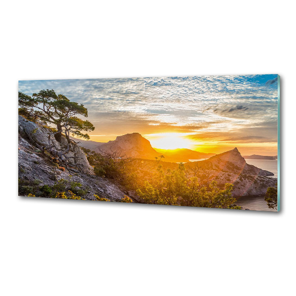 Crédence en verre Coucher de soleil