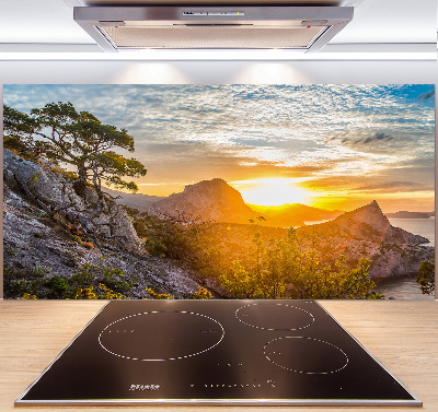 Crédence en verre Coucher de soleil