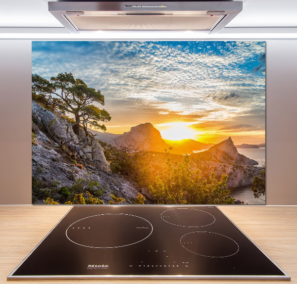 Crédence en verre Coucher de soleil