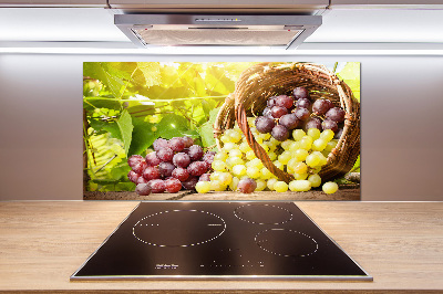 Panneau crédence cuisine Raisins dans un panier