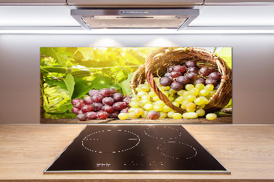 Panneau crédence cuisine Raisins dans un panier