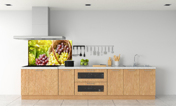 Panneau crédence cuisine Raisins dans un panier
