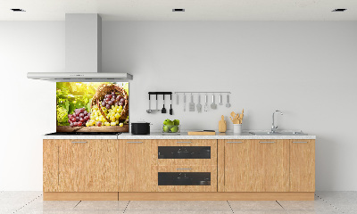 Panneau crédence cuisine Raisins dans un panier