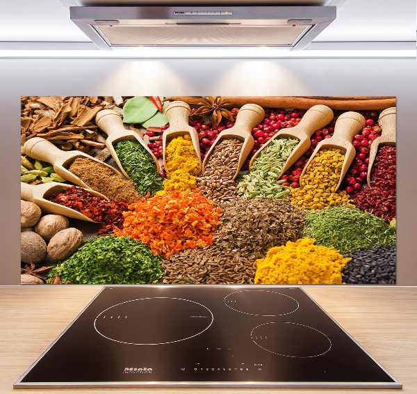 Panneau crédence cuisine Épices colorées