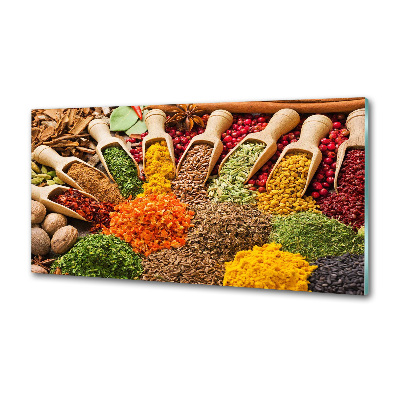 Panneau crédence cuisine Épices colorées