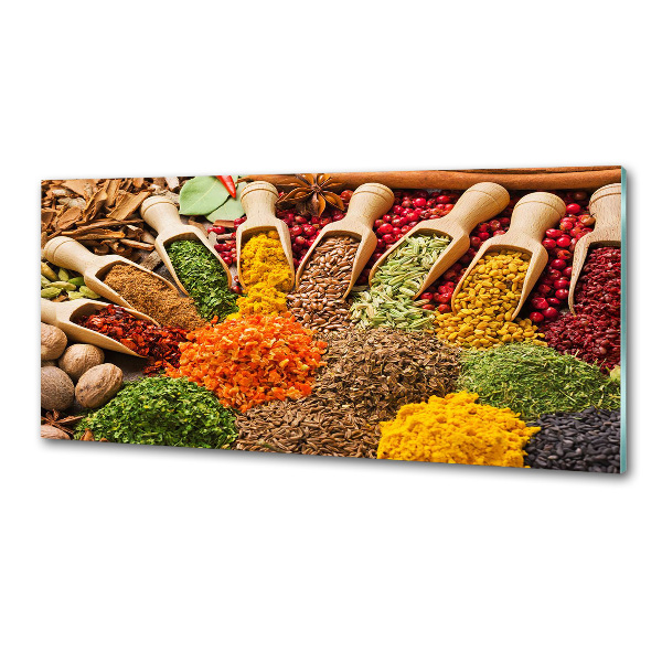 Panneau crédence cuisine Épices colorées