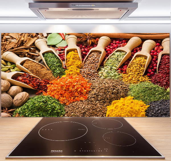 Panneau crédence cuisine Épices colorées