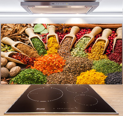 Panneau crédence cuisine Épices colorées