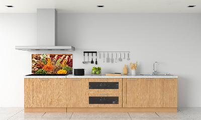Panneau crédence cuisine Épices colorées