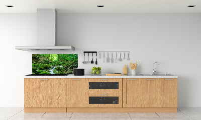 Panneau crédence cuisine Ruisseau dans la forêt