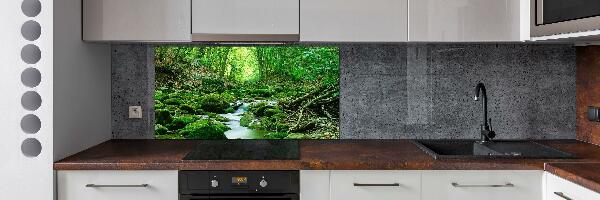 Panneau crédence cuisine Ruisseau dans la forêt