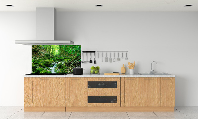 Panneau crédence cuisine Ruisseau dans la forêt