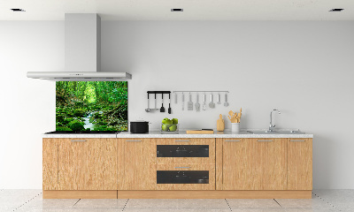Panneau crédence cuisine Ruisseau dans la forêt