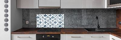 Crédence en verre avec motif Motif floral