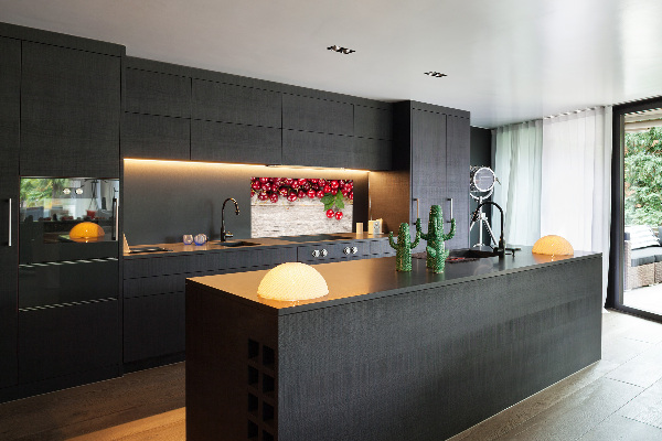 Panneau crédence cuisine Cerises sur bois
