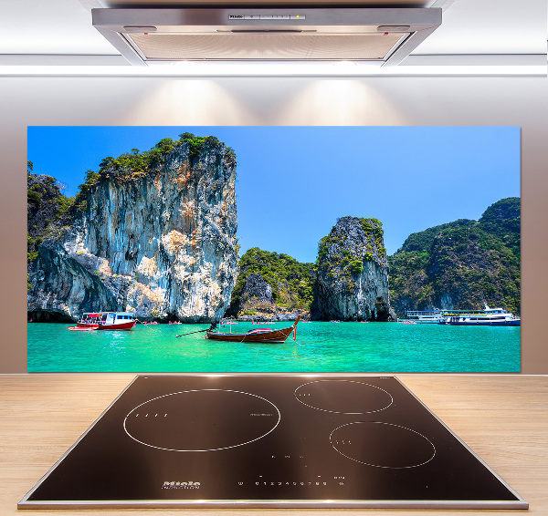 Panneau crédence cuisine Bateaux Thaïlande