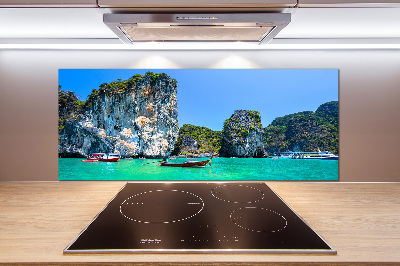 Panneau crédence cuisine Bateaux Thaïlande