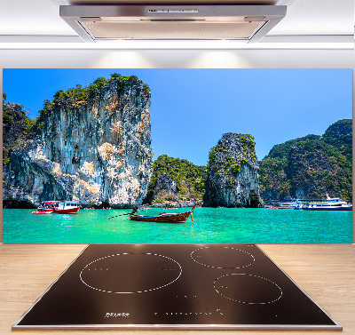 Panneau crédence cuisine Bateaux Thaïlande