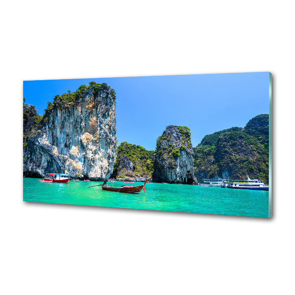 Panneau crédence cuisine Bateaux Thaïlande