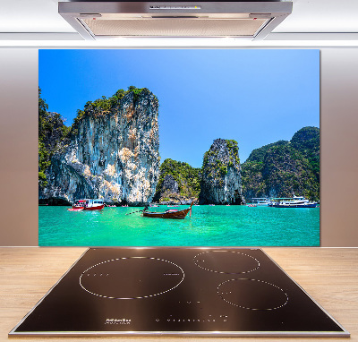 Panneau crédence cuisine Bateaux Thaïlande