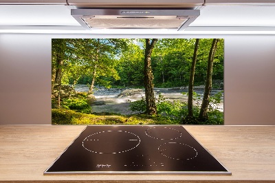 Crédence en verre Rivière dans la forêt