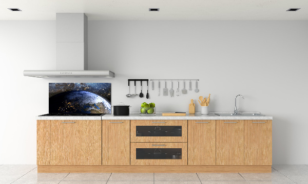 Crédence cuisine en verre trempé Planète Terre