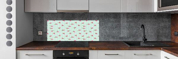 Crédence en verre avec motif Roses design