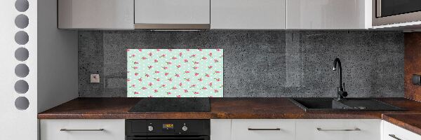 Crédence en verre avec motif Roses design