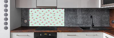 Crédence en verre avec motif Roses design