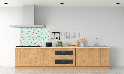 Crédence en verre avec motif Roses design