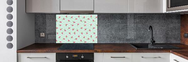 Crédence en verre avec motif Roses design