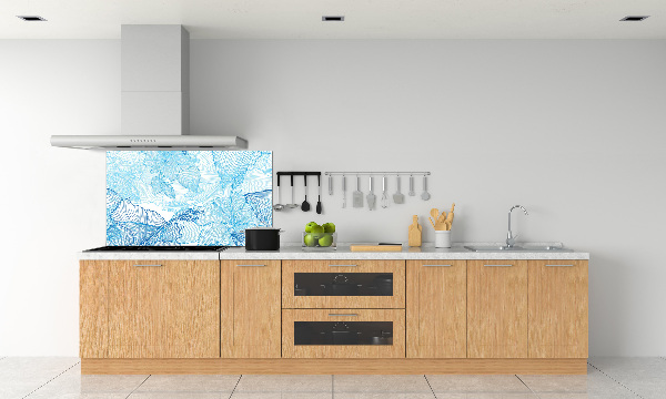 Crédence de cuisine en verre Fleurs hawaïennes
