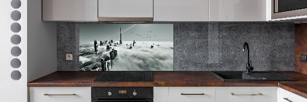 Crédence de cuisine en verre Brouillard sur Dubaï