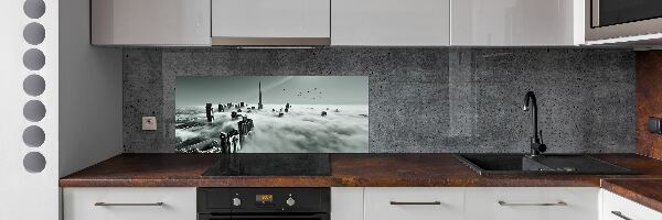 Crédence de cuisine en verre Brouillard sur Dubaï