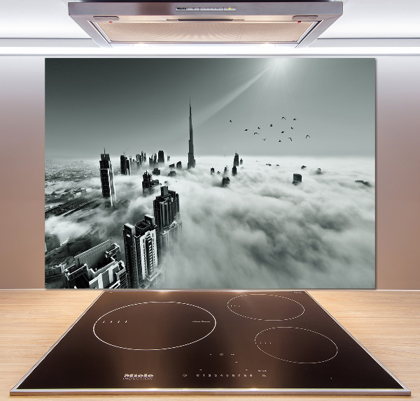 Crédence de cuisine en verre Brouillard sur Dubaï
