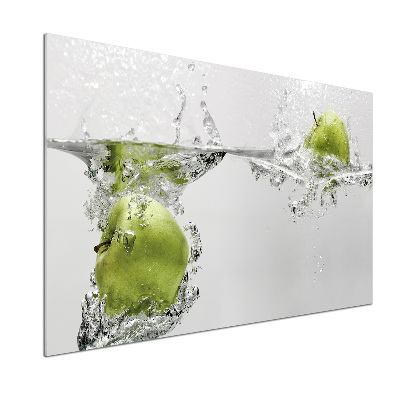 Panneau crédence cuisine Pomme sous l'eau