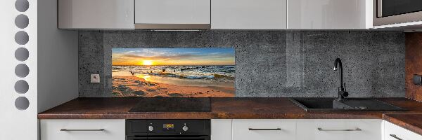 Crédence en verre avec motif Plage du coucher de soleil