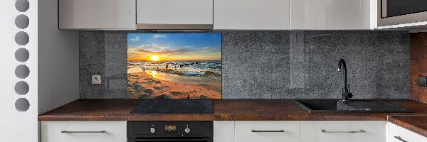 Crédence en verre avec motif Plage du coucher de soleil
