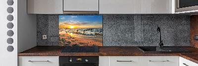 Crédence en verre avec motif Plage du coucher de soleil