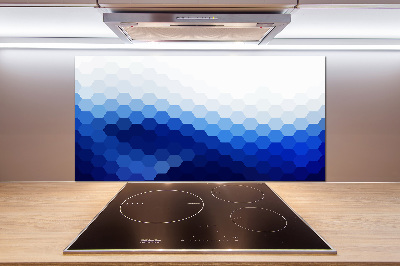 Crédence en verre avec motif Cubes en arrière-plan