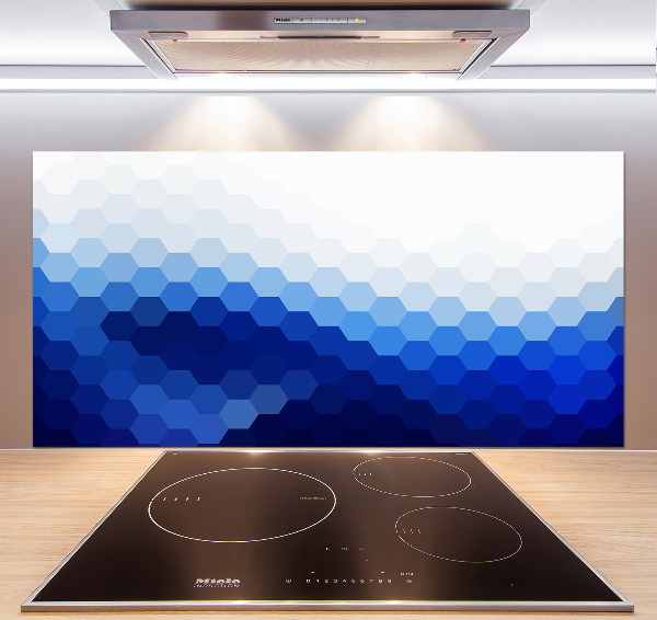 Crédence en verre avec motif Cubes en arrière-plan