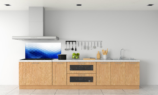 Crédence en verre avec motif Cubes en arrière-plan