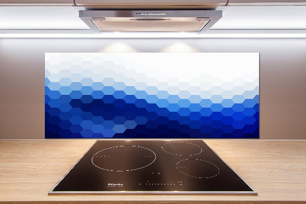 Crédence en verre avec motif Cubes en arrière-plan