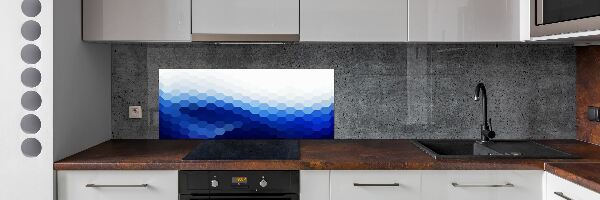 Crédence en verre avec motif Cubes en arrière-plan