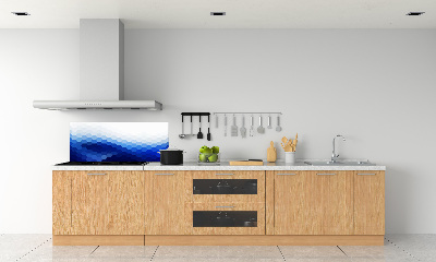 Crédence en verre avec motif Cubes en arrière-plan